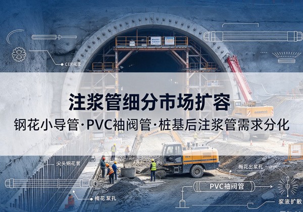 宁晋注浆管细分市场扩容，隧道钢花小导管、PVC 袖阀管、桩基后注浆管需求分化